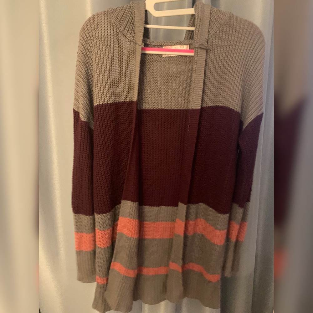 Cozy trendy open cardigan